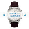 Bracelet de montre Tissot L168-268-1 / T610014608 Cuir croco Brun foncé 20mm
