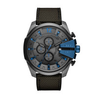 Bracelet de montre Diesel DZ4500 Cuir/Textile Olive verte 26mm