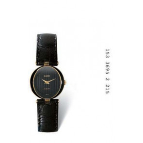 Bracelet de montre Rado 01.153.3695.2.215 / R41695155 / R070871510 Cuir Noir 3mm