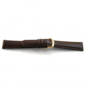 Bracelet de montre Universel E031-XL Cuir Brun 16mm
