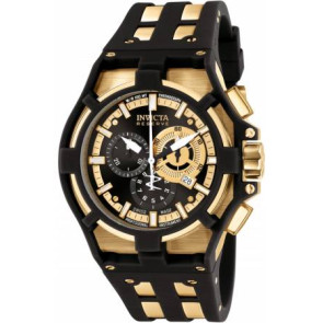 Bracelet de montre Invicta 0639 / 0639-01 Silicone Noir