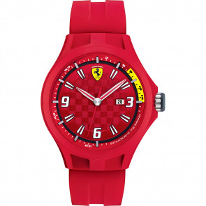 Bracelet de montre Ferrari 0830007 / SF689300005 Caoutchouc Rouge 22mm