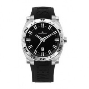 Bracelet de montre Jacques Lemans 1-1365 Caoutchouc Noir 19mm