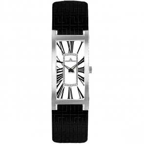 Bracelet de montre Jacques Lemans 1-1572 Cuir Noir 14mm