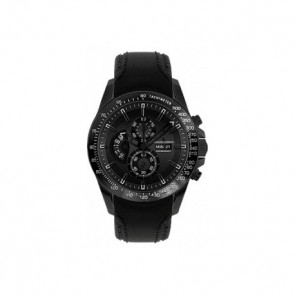 Bracelet de montre Jacques Lemans 1-1635C Cuir Noir