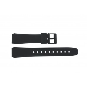 Casio bracelet de montre W-78-1 / W-79B-1AVQ /10222860 Silicone Noir 17mm
