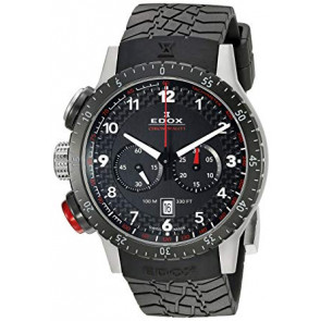Bracelet de montre Edox 10305 Caoutchouc Noir 23mm