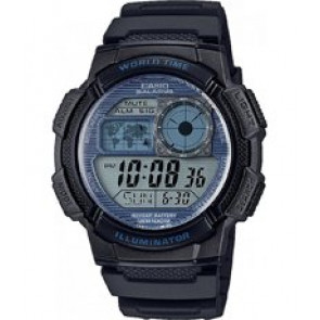 Casio bracelet de montre 10347820 Plastique Bleu 18mm 