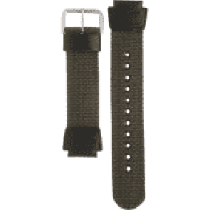 Casio bracelet de montre 10360774 Textile Vert 18mm 