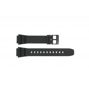 Bracelet de montre Casio 10365960 Plastique Noir 18mm