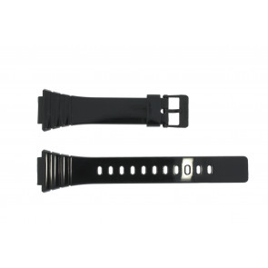 Casio bracelet de montre 10435844 Plastique Noir 18mm 