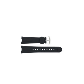 Casio bracelet de montre 10447496 Plastique Noir 16mm 