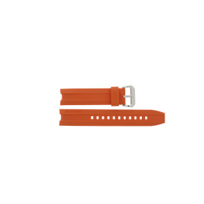 Casio bracelet de montre EMA-100B-1A4V / 5299 / 10449650 Caoutchouc Orange 22mm