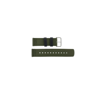 Bracelet de montre Casio 10568024 / PRW-6600YB-3 Cuir/Textile Vert 24mm