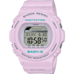 Bracelet de montre Casio 10588469 Plastique Pourpre 14mm