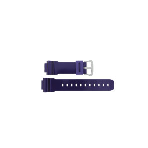 Casio bracelet de montre 10332044 En caoutchouc Violet 16mm 