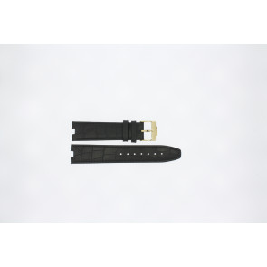 Bracelet de montre Jacques Lemans 1-1213L Cuir Noir 6mm