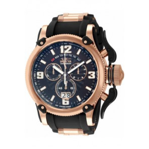 Bracelet de montre Invicta 12434 Silicone Noir