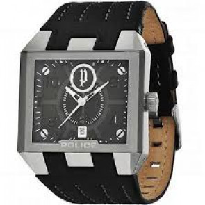 Bracelet de montre Police PL.12551JS/02 Cuir Noir 24mm