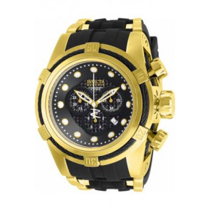 Bracelet de montre Invicta 12666 / 12666-01 Silicone Noir
