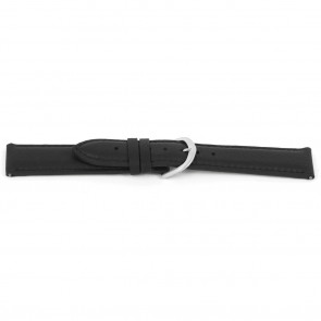 Bracelet de montre Universel J144 Cuir Noir 26mm