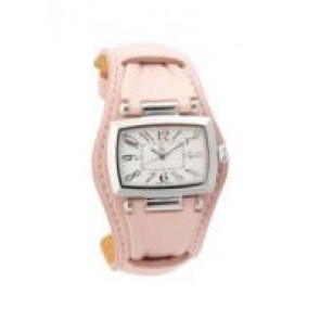 Guess bracelet de montre I15070L2 / 15070L2 Cuir Rose + coutures défaut