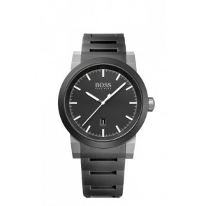 Bracelet de montre Hugo Boss 1512956 / HB-214-1-34-2607 Caoutchouc Noir 22mm