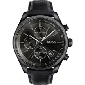 Bracelet de montre Hugo Boss 2762 / 1513474 / HB-297-1-34-2954 / HB-297-1-34-3047 Cuir Noir 22mm
