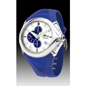 Lotus bracelet de montre 15326-1 / 15326-2 / 15326-3 Caoutchouc Bleu