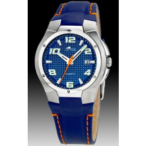 Bracelet de montre Lotus 15382-3 Cuir Bleu