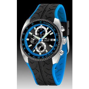 Lotus bracelet de montre 15423-5 Caoutchouc Noir