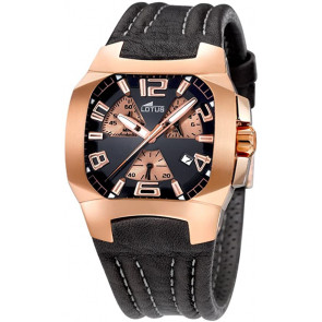 Bracelet de montre Lotus 15514-3 / 15502-3 Cuir Noir