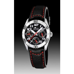 Bracelet de montre Lotus 15651-9 Cuir Noir 18mm
