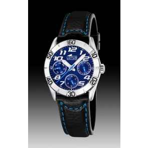 Bracelet de montre Lotus 15651-B Cuir Noir 18mm