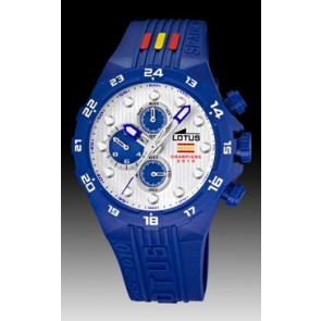 Bracelet de montre Lotus 15730-C Caoutchouc Bleu 22mm