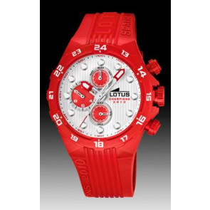 Bracelet de montre 15730-M Caoutchouc Rouge