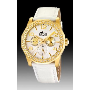 Bracelet de montre Lotus 15761/1 Cuir Blanc