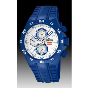 Lotus bracelet de montre 15800-3 Caoutchouc Bleu
