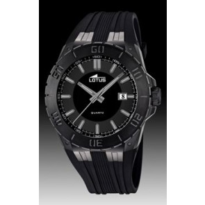 Bracelet de montre Lotus 15807-1 Plastique Noir