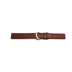 Bracelet de montre en cuir brun 16mm