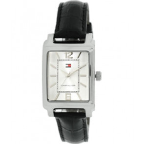 Bracelet de montre Tommy Hilfiger TH-74-1-25-0784 / 1710190 / 1710195 / 679301046 / 1046 / Cuir Noir 20mm