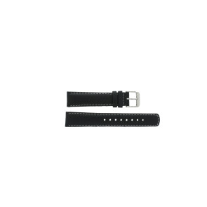 Bracelet de montre Tommy Hilfiger 679301089 / 1780882 / TH-87-3-14-0818 Cuir Noir 18mm