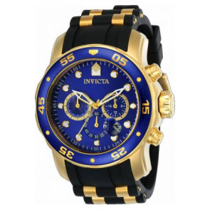 Bracelet de montre Invicta 17882.01 Silicone Noir 26mm