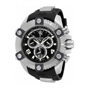 Bracelet de montre Invicta 17981.01 Caoutchouc Noir