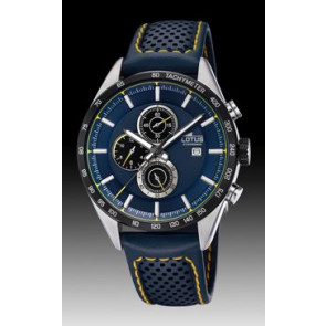 Bracelet de montre Lotus 18370-2 Cuir Bleu 21mm