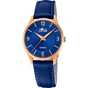 Bracelet de montre Lotus 18407-B Cuir Bleu 15mm