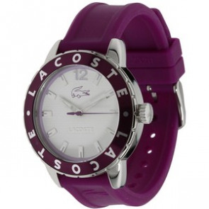 Lacoste bracelet de montre 2000661 / LC-54-3-27-2271 Caoutchouc Pourpre 18mm