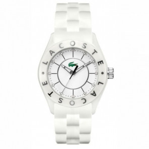 Lacoste bracelet de montre 2000673 / LC-32-3-28-2289 Silicone Blanc 20mm