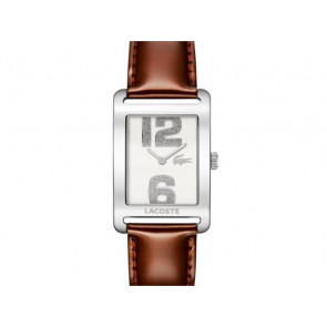 Lacoste bracelet de montre 2000676 / LC-51-3-14-2261 Cuir Brun 20mm + coutures brunes