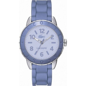 Lacoste bracelet de montre 2000687 / LC-54-3-29-2310 Caoutchouc Bleu clair 18mm